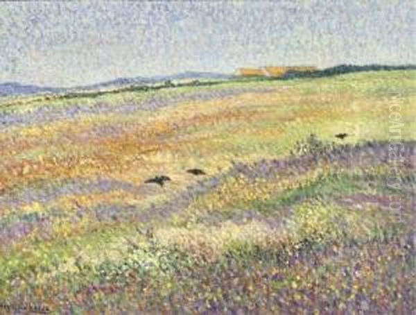 Heath Landscape With Crows - view 1