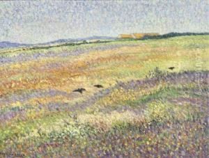 Heath Landscape With Crows by Henri Van Lerven