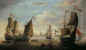 Dit Is Rotterdam. Kriegsschiffe Im Hafen Von Rotterdam.