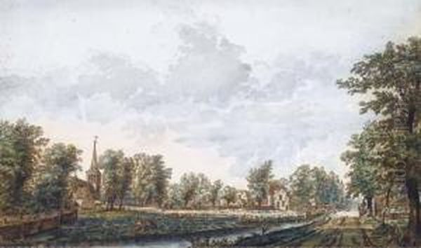 Vue Du Village De Schalkwijk Dans La Province D'utrecht - view 1