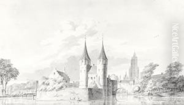 View Of The Oostpoort, Delft - view 1