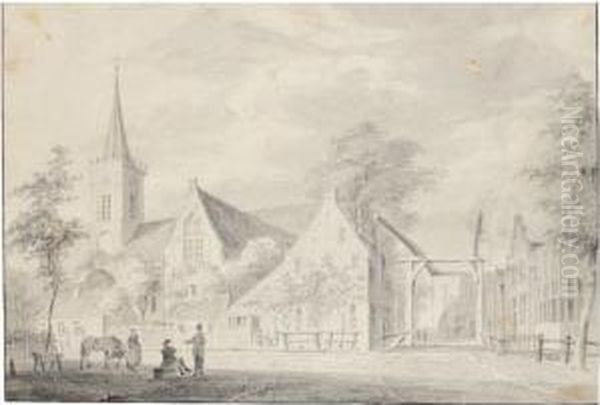 View Of Breukelen, With The Church Of St John To The Left - view 1