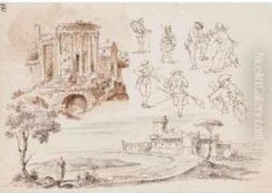 Scorcio Del Tempio Di Vesta A Tivoli
