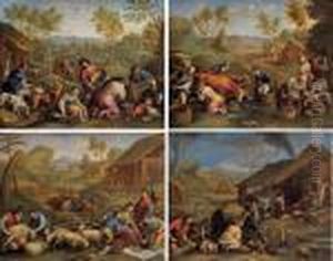Les Quatre Saisons by Pieter van Lint