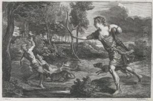 Diana Und Aktaeon by Pieter Van Lisebetten