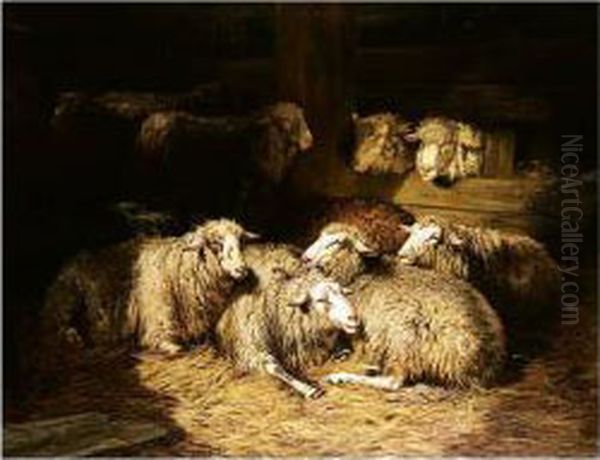 Sheep In A Byre - view 1