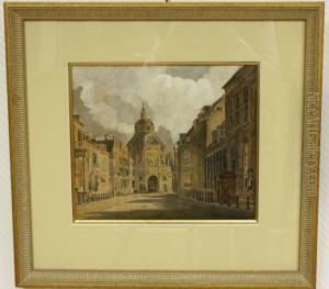 Gezicht Op De Marekerk In Leiden