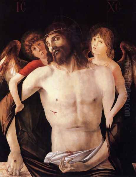 The Dead Christ Supported By Two Angels - view 1