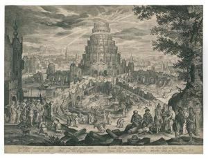 Landscape With Nimrod And The Tower Of Babel. Landscape With Nimrod And The Tower Of Babel.