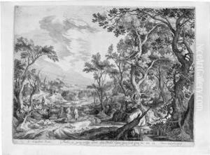Landschaft Mit Jakob Und Rachel Am Brunnen