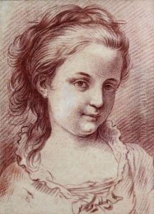 Portrait De Jeune Fille by Carle van Loo