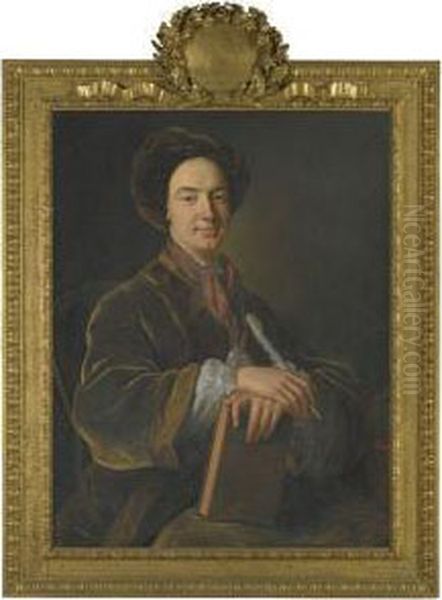 Portrait Of William Murray, 1st Earl Of Mansfield (1705-1793),holding A Book And A Quill - view 1