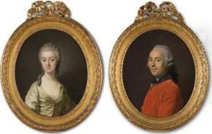Portrait De Marie Jacqueline Abrassart De Bulloy by Louis-Michel Van Loo