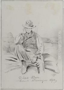 Portrait Of Jacob Koorn, On The Island Wieringen by Pieter Van Loon