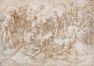 The Council Of The Gods by Theodor Van Loon