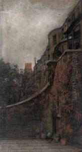 Montague-house: The Backgardens Of Montague, London by Jacobus Van Looy
