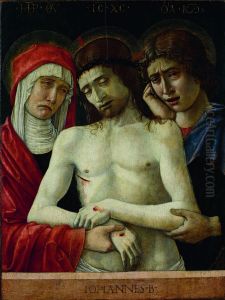 Dead Christ Supported by the Madonna and St John (Pietà) 1455