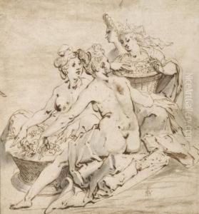 Allegorie Du Printemps by Karel Van Mander