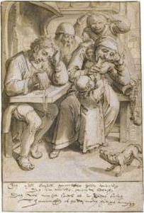 When Your Plate Is Empty, You Eat Bones Not Bacon by Karel Van Mander
