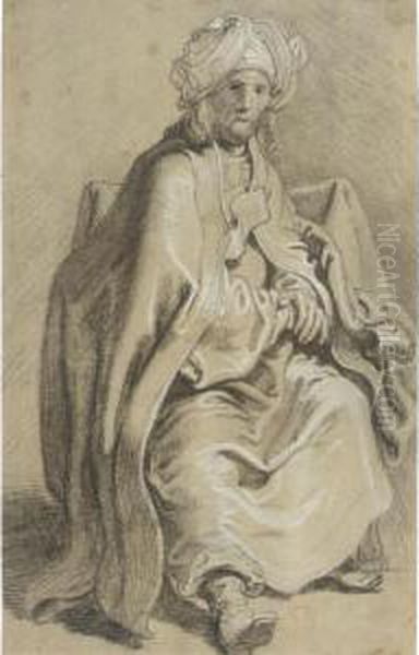 Man In Oriental Costume - view 1