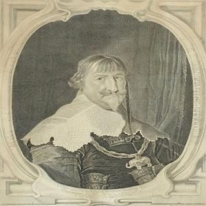 A Portrait Of King Christian Iv by Karel Van Mander