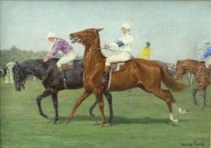 Jockey Au Depart by Jean Van Marcke De Lummen