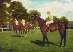''courses A Newmarket'' by Jean Van Marcke De Lummen