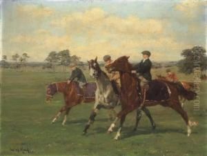 Cavaliers : Entrainement A Haymarket by Jean Van Marcke De Lummen