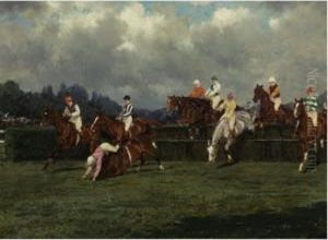 Taking The Fence by Jean Baptist Van Marcke