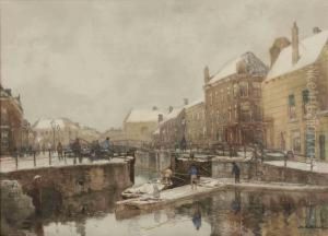 A View Of Schiedam by Johann Hendrik Van Mastenbroek