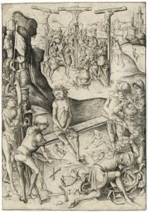 Der Kreuzigung by Israhel Van Meckenem