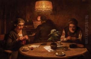 Playing The Piano In The Livingroom by Han Van Meegeren