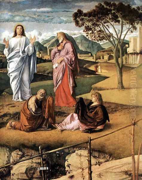 Transfiguration of Christ (detail 2) c. 1487 - view 1