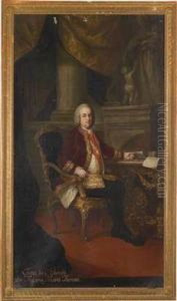 Werkstatt Bildnis Kaiser Franz I. Stephan Auf Einem Sessel Sitzend - view 1