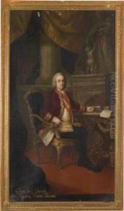 Werkstatt Bildnis Kaiser Franz I. Stephan Auf Einem Sessel Sitzend