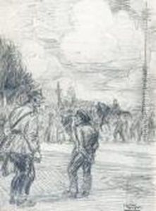 Op De Kermis by Eugeen Van Mieghem