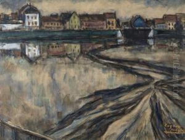 Le Port De Blankenberge - Verso: Femme Assise - view 1