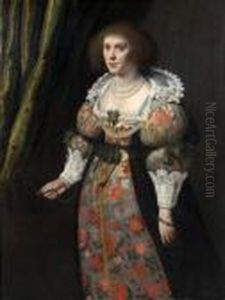 Portrait D'une Dame De Qualite De Trois-quarts by Michiel Jansz. Van Miereveldt