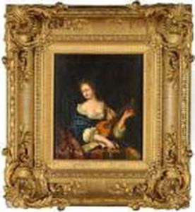 Femme A La Guitare by Willem Van Mieris Leiden