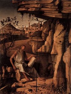 St. Jerome in the Desert 1480-87 by Giovanni Bellini