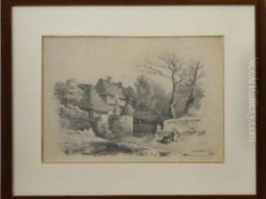 Grande Demeure Dans Unbois by Jean Baptiste van Moer