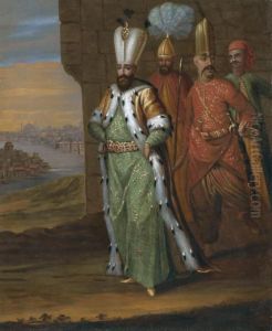 Ahmed Iii And His Retinue by Jan-Baptiste Vanmour