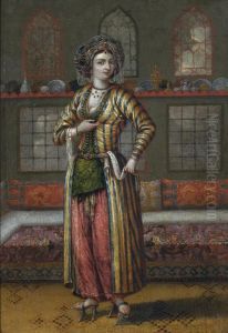 A Noble Lady Of Constantinople Wearing Hammam Shoes
