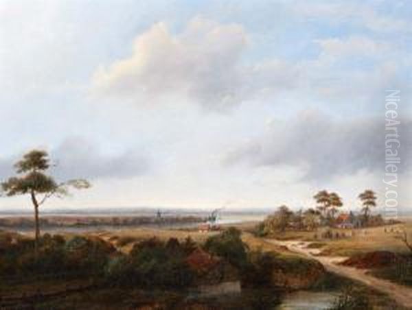 Weids Nazomerlandschap Met Ijmuiden Aande Horizon - view 1
