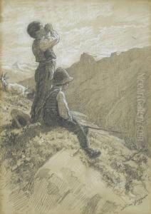Shepherd Boys On A Mountain