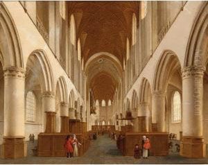 An Interior Of The St Bavo, Haarlem by Hendrick Van Vliet