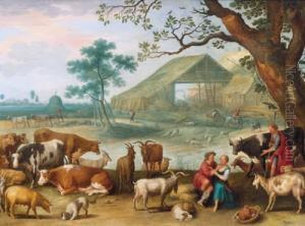 Paesaggio Con Pastore E Gregge - view 1