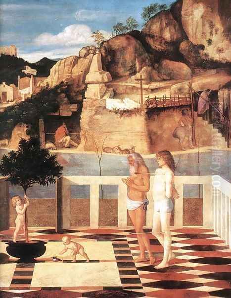Sacred Allegory (detail 2) 1490-1500 - view 1