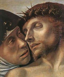 Pietà (detail 2) 1460 by Giovanni Bellini