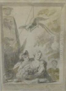 Courting Couple At A Window